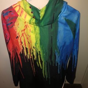 Paint drip hoodie